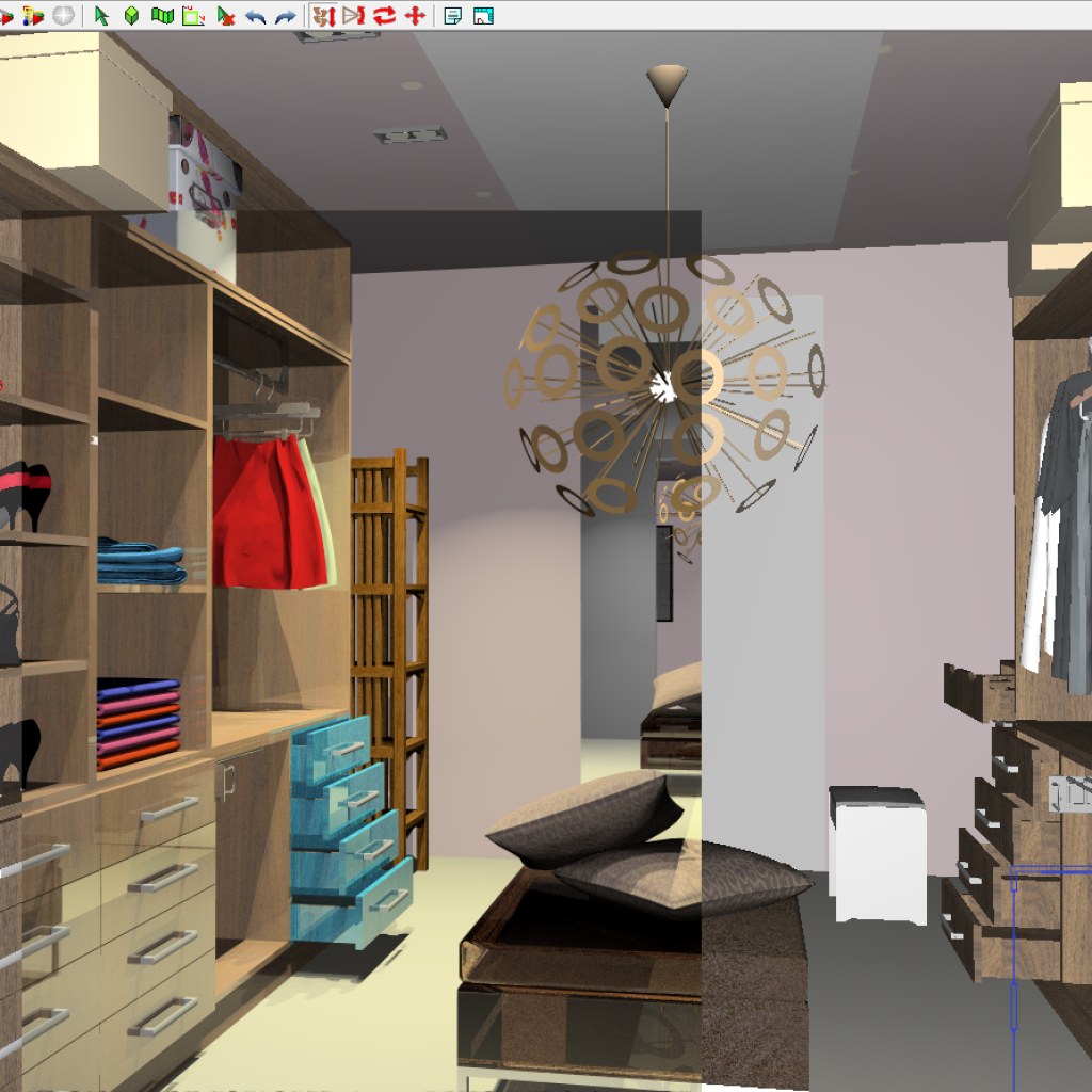 Walk In Wardrobe Design 7 Using KD Max