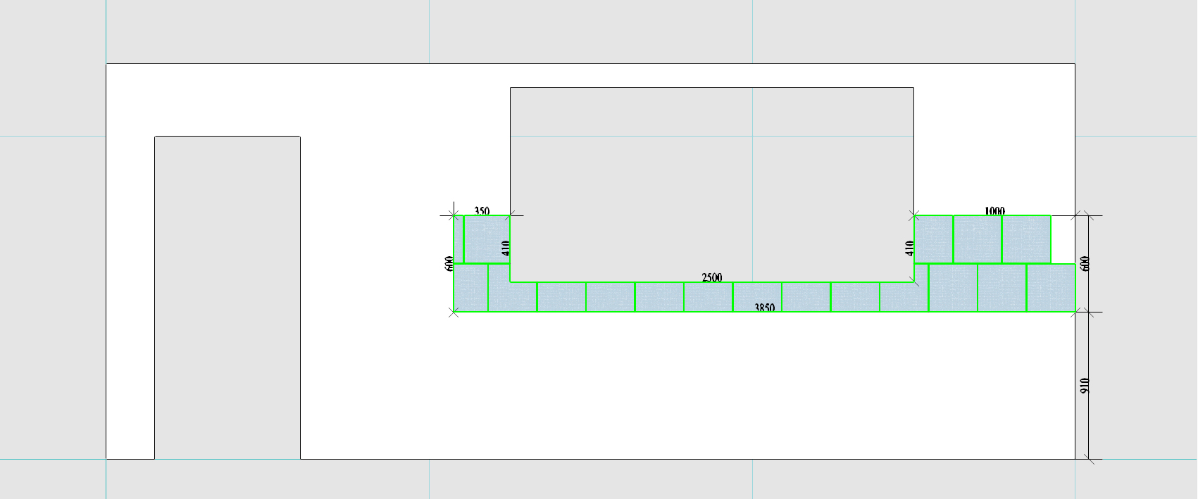 Kitchen Design Layou Using KD Max SOftware