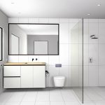 white KD Max bathroom render
