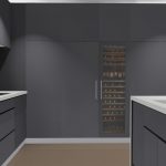 dark grey KD Max kitchen render