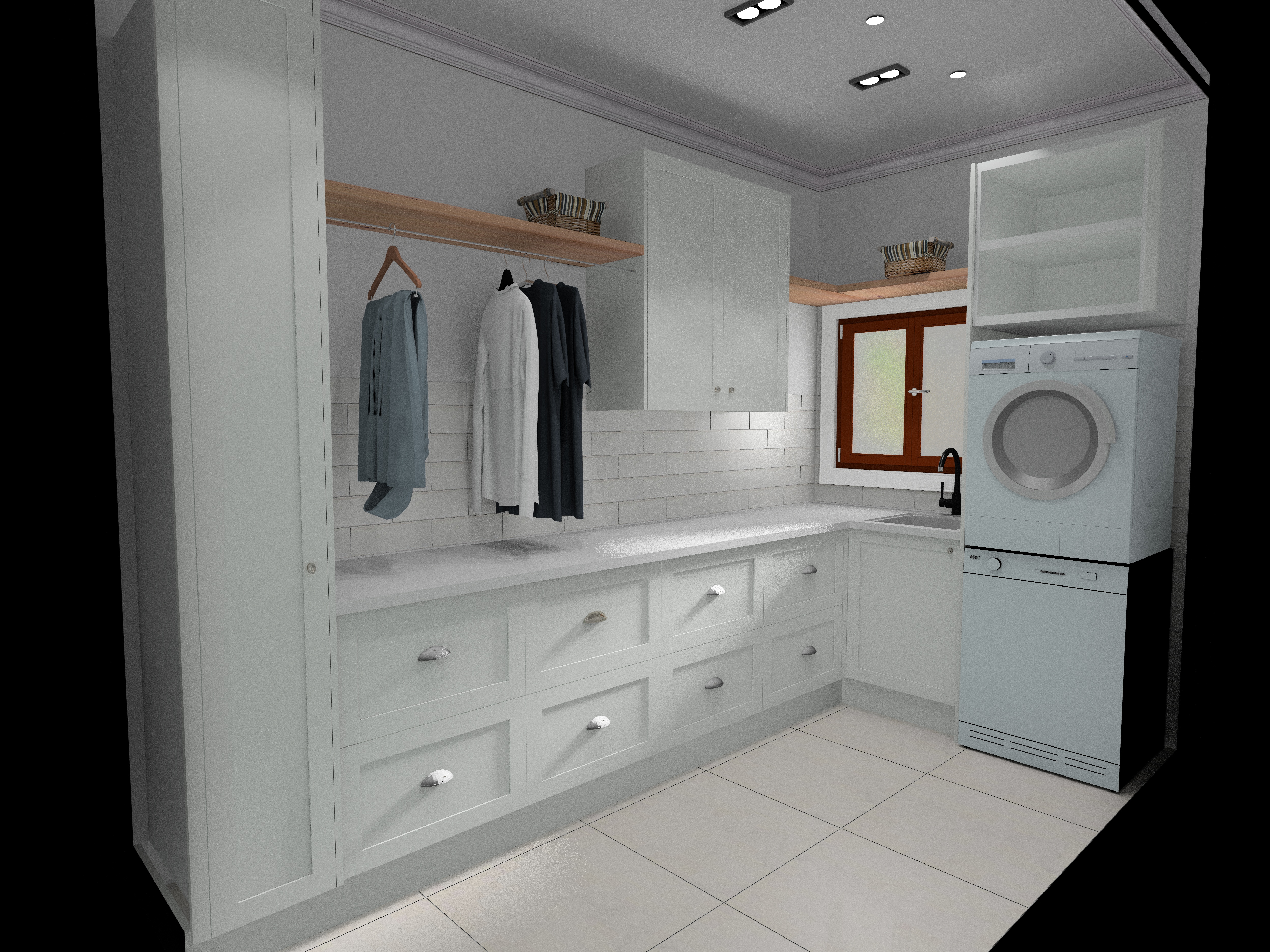 white KD Max laundry render