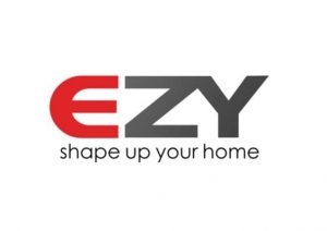 EZY red and gray logo
