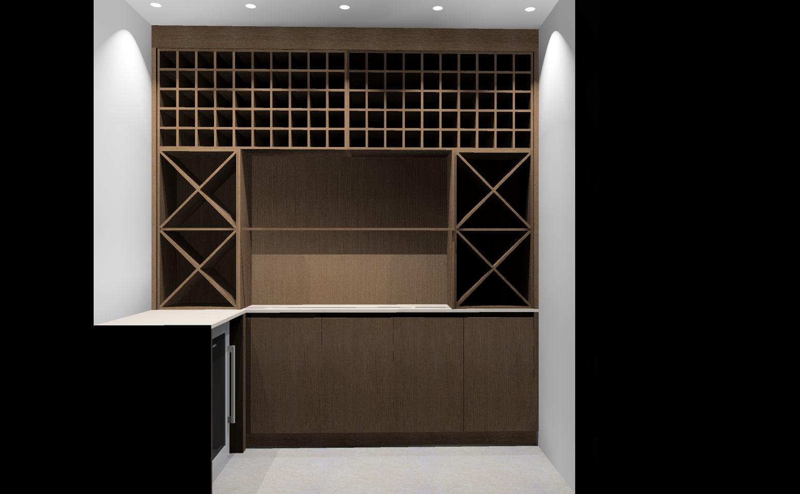 wine cabinet render KD Max