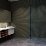 glass shower, bathroom render KD Max