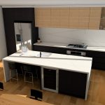 kitchen and dining space KD Max render