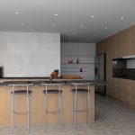 wood kitchen KD Max render