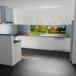 White KD Max kitchen render