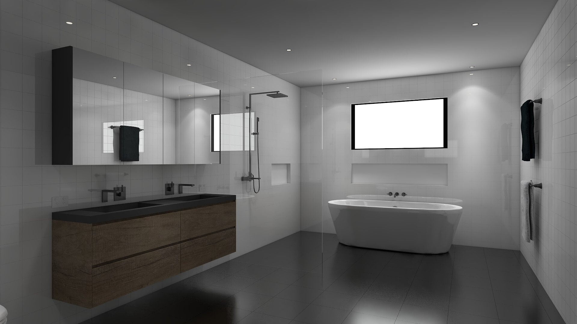 Stunning bathroom designed in KD Max V10